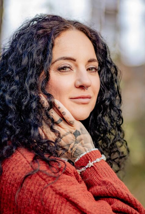 Closeup auf mit Charakter