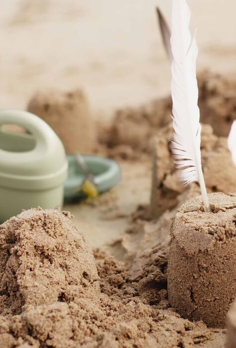 Detailaufnahmen bei den eigenen Urlaubsbildern Sandkasten beim Familienshooting